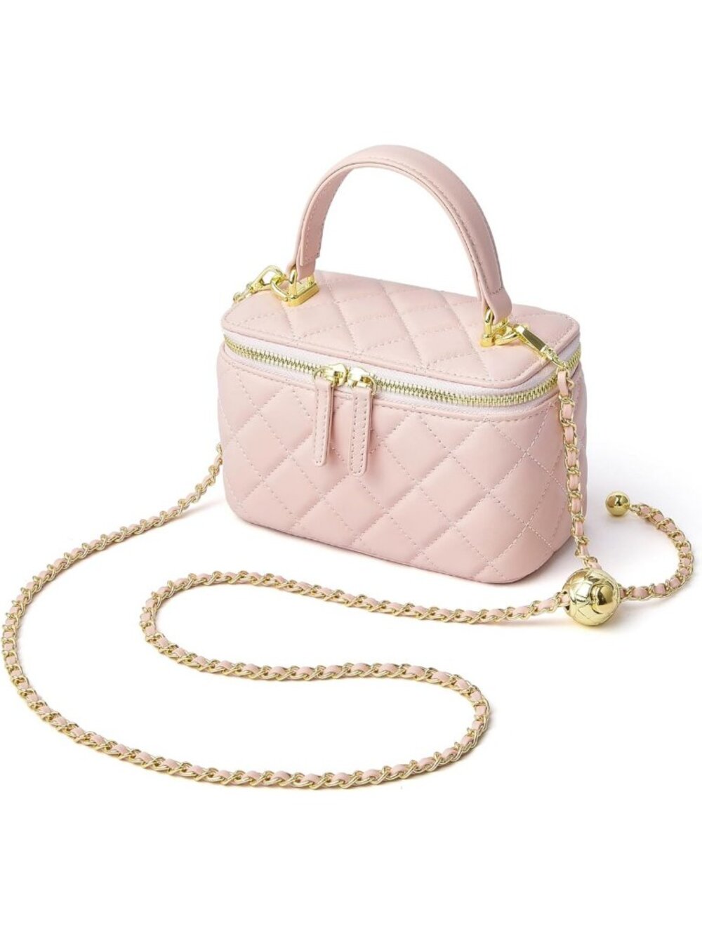 Chic Mini Leather Crossbody Purse for Women | Stylish Top Handle Box Bag
